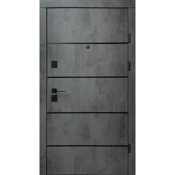 Двери Qdoors Премиум Комби оксид темный / бетон снежный