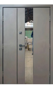 Вхідні двері STRONG Метал-МДФ Вест 1200 Ral 8019 пісок/дуб vin вулиця