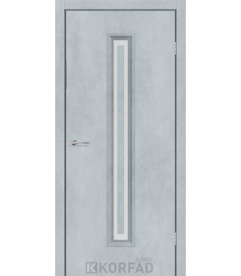 Двері Korfad CORNER GLASS-02 цемент світлий