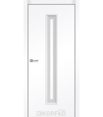 Дверь Korfad CORNER GLASS-02 белый мат