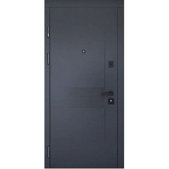 Дверь Abwehr Biatris (цвет RAL 7016 + vinorit Белый) комплектация Megapolis