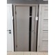 Двері Darumi PLATO LINE PTL-04 Декор зі скла Lacobel сірий краст