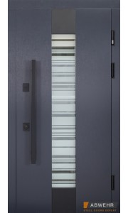 Двері Abwehr (з терморозривом) Trinity антрацит комплектація Termix