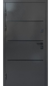 Двері Форт серія Premium модель Трек метал 8019 /мдф Вулиця