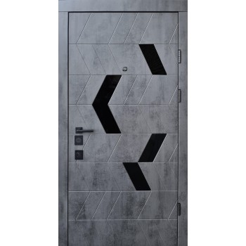 Дверь Qdoors АВАНГАРД Конверс-АК бетон темный/грей софт