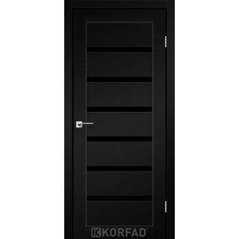 Двері міжкімнатні KORFAD Porto Deluxe PD-01 SYPER PET чорний