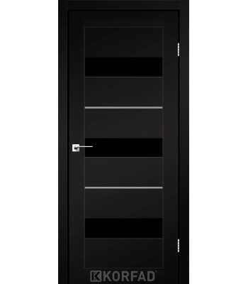Двері міжкімнатні KORFAD Porto Deluxe PD-12 SYPER PET чорний