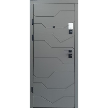 Двері МAGDA Тип-2 КВАРТИРА модель 166 софт-тач сірий/білий супермат