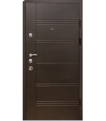 Двері МAGDA (Магда) Еліт Тип 13 модель 140\605 чорне скло колір дуб пісочний