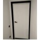 Двері міжкімнатні Омега ART Vision А1+лиштва чорного кольору