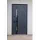 Дверь STRAJ PROOF SliM S антрацит Терморазрыв на холсте и коробке 96*2050 права