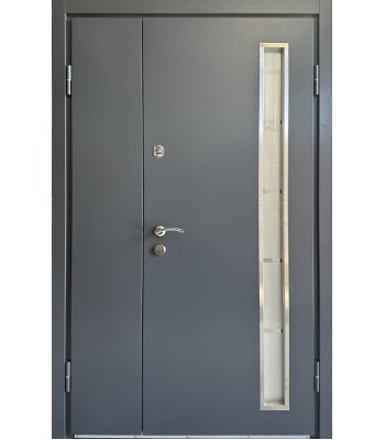 Дверь входная REDFORT Оптима плюс металл/мдф стеклопакет 1200 (терморозрыв)