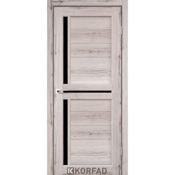 Межкомнатная дверь KORFAD SCALEA SC-04 норд черное стекло