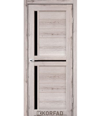 Межкомнатная дверь KORFAD SCALEA SC-04 норд черное стекло
