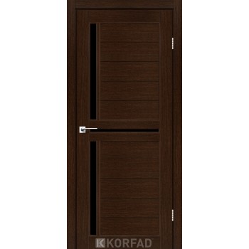 Міжкімнатні двері KORFAD SCALEA SC-04 венге чорне скло