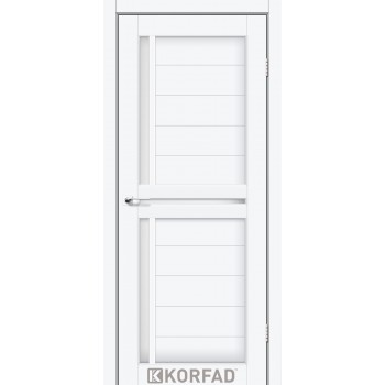 Межкомнатная дверь KORFAD SCALEA SC-04 белый перламутр стекло сатин