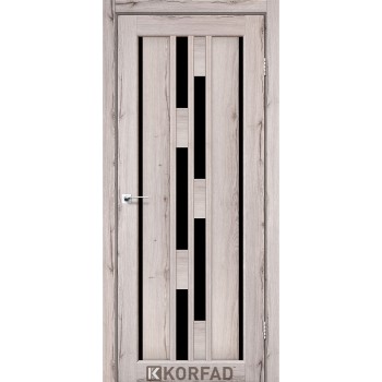 Міжкімнатні двері VENECIA DELUXE VND 05 дуб нордік чорне скло