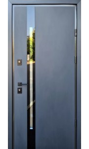 Двері STRAJ PROOF SliM S антрацит Терморозрив на полотні та коробці 96*2050 права