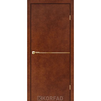 Двері міжкімнатні KORFAD DLP-01 СТАЛЬ КОРТЕН + декор