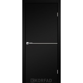 Двері міжкімнатні KORFAD DLP-01 Super PET чорний + декор