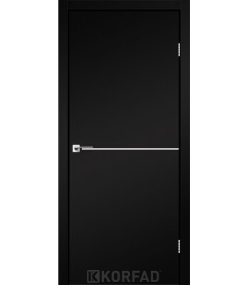 Дверь межкомнатная KORFAD DLP-01 Super PET черный + декор