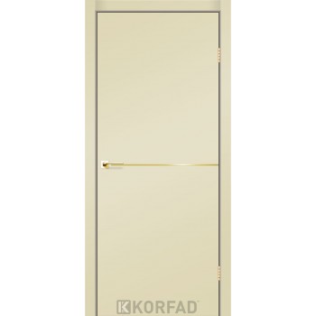 Двері міжкімнатні KORFAD DLP-01 Super PET магнолія + декор gold