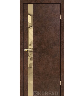 Двері міжкімнатні KORFAD GLP-02 БЕТОНИ Накладні скло, дзеркало або декор з CPL