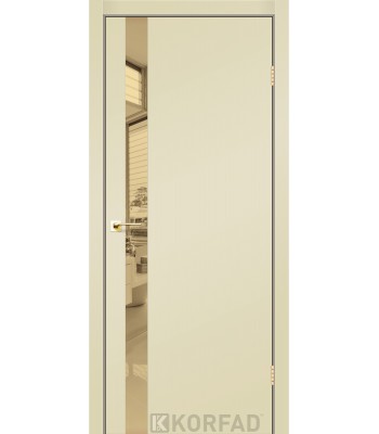 Міжкімнатні двері KORFAD GLP-02 Super PET Накладне скло, дзеркало або декор із CPL