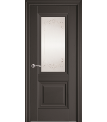 Міжкімнатні двері "Імідж" G 800, колір антрацит з малюнком Р2