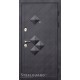 Двері "Steelguard" MAXIMA Luxor чорний софт/білий шовк