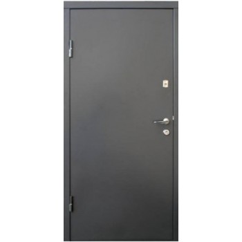 Дверь Qdoors Вип М Горизонталь металл графит/дуб вулканический