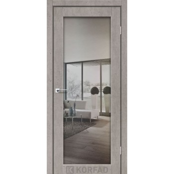 Межкомнатная дверь KORFAD SANVITO SV-01 ЗЕРКАЛО лайт бетон
