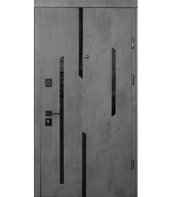 Дверь Страж LUX STANDART Mirage бетон темный-бетон светлый