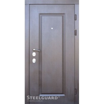 Дверь Steelguard СЕРИЯ FORTE+DP-1 венге темный/белое дерево