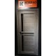 Межкомнатная дверь KORFAD SCALEA SC-04 дуб марсала черное стекло
