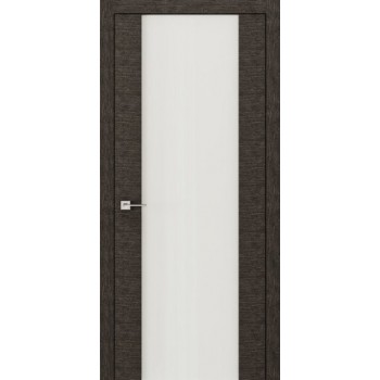 Двері Rodos Modern Flat графіт з білим склом Триплекс