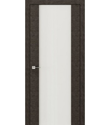Двері Rodos Modern Flat графіт з білим склом Триплекс