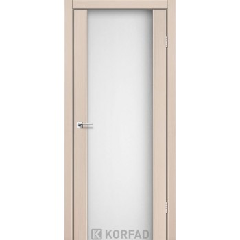 Міжкімнатні двері KORFAD SANREMO SR-01 дуб білий скло біле