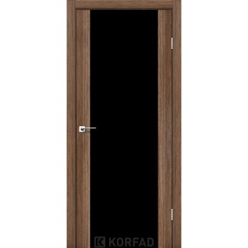 Дверь межкомнатная KORFAD SANREMO SR-01 грей черное стекло