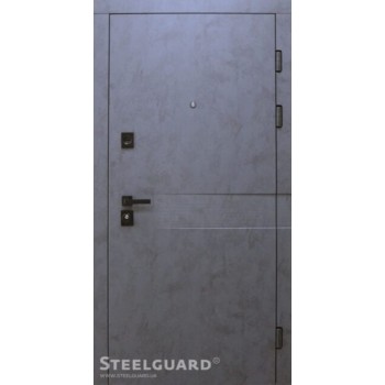 Двері "Steelguard" MAXIMA REMO бетон графіт/білий мат